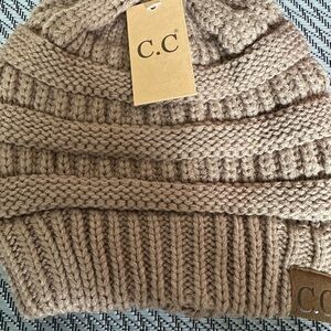C.C Warm Brown Knit Hat
